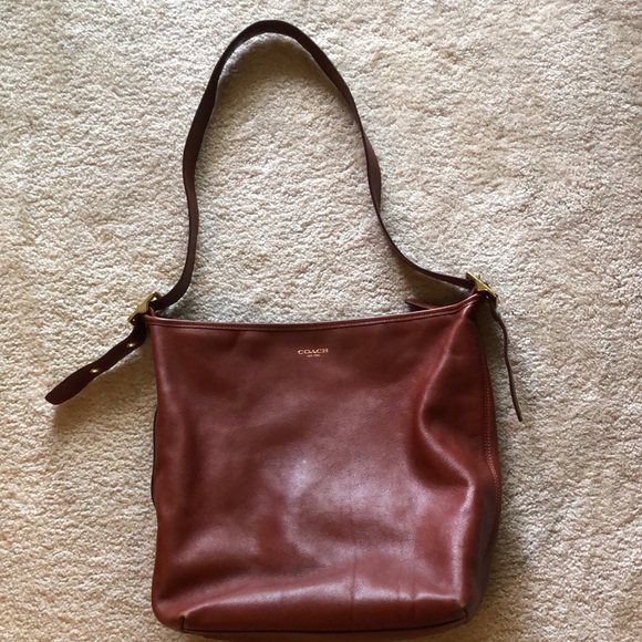 Coach Handbags - Coach cognac leather bag